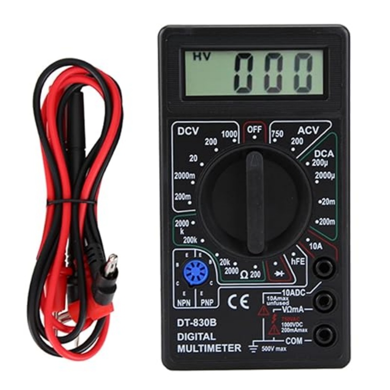 Analog Meter Gauge - Multímetro digital multifuncional testador dt830b voltímetro