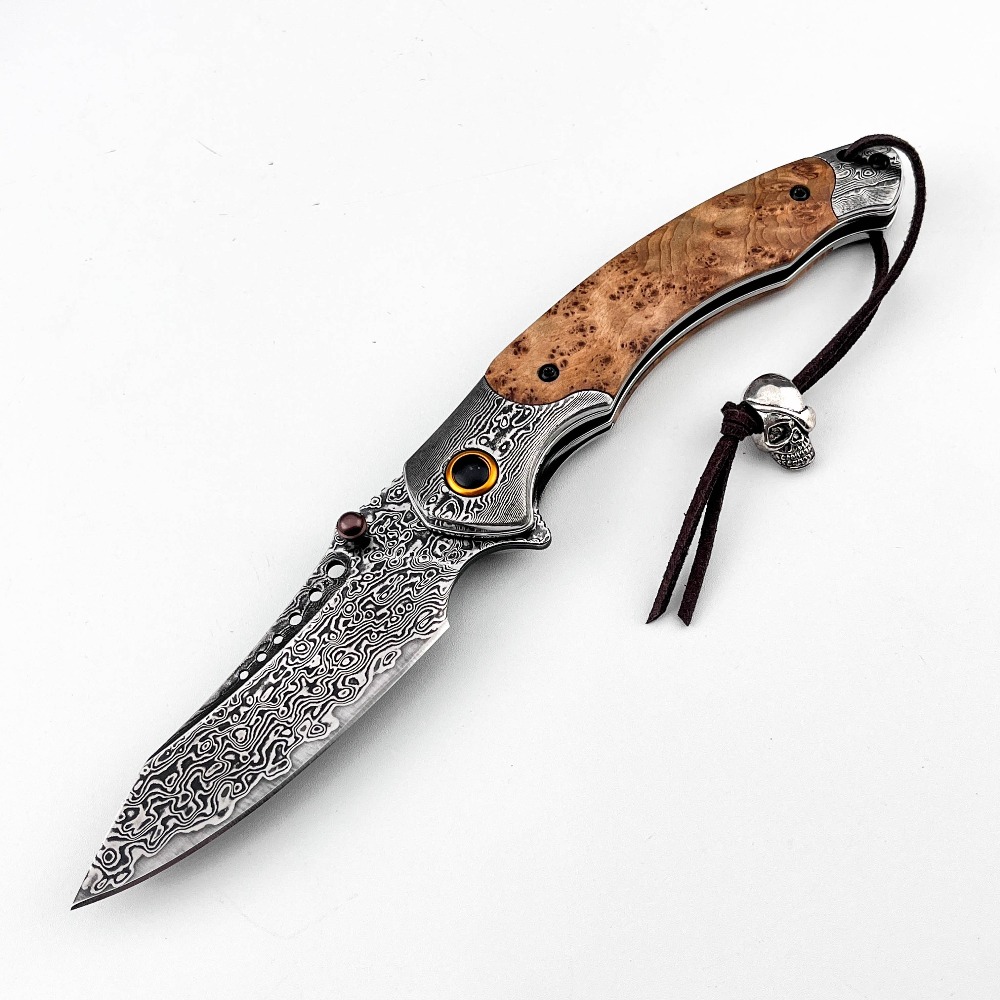 Vintage Collectible Pocket Knives - Faca Dobrável de Alta Dureza com