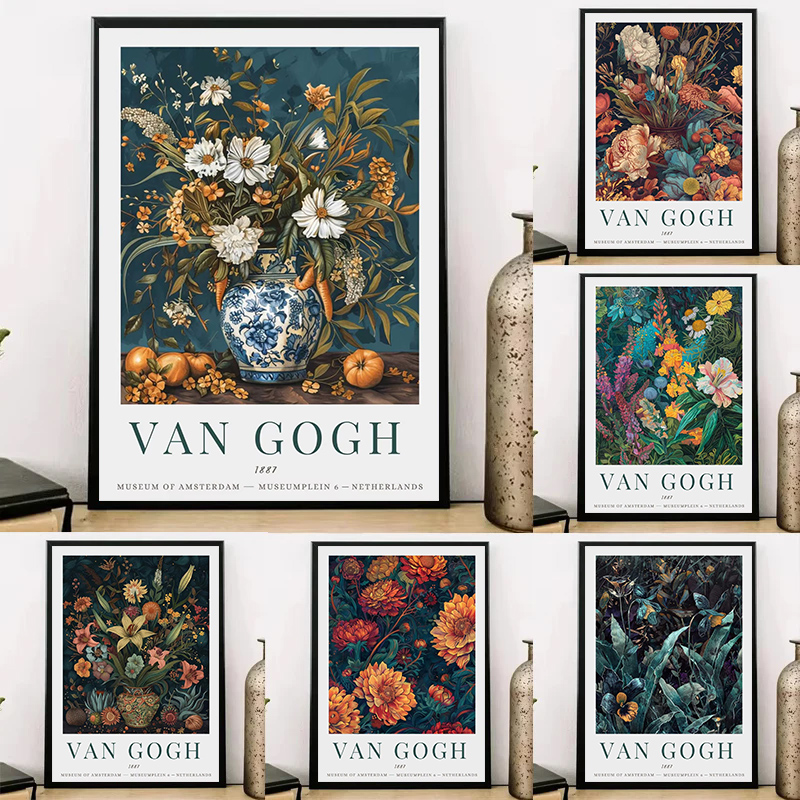 Vintage Collectible Posters - Coleção Vintage de Pinturas Van Gogh,