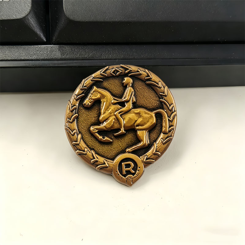Vintage Collectible Pins - Distintivo Alemão de Cavaleiro Jovem, Distintivo