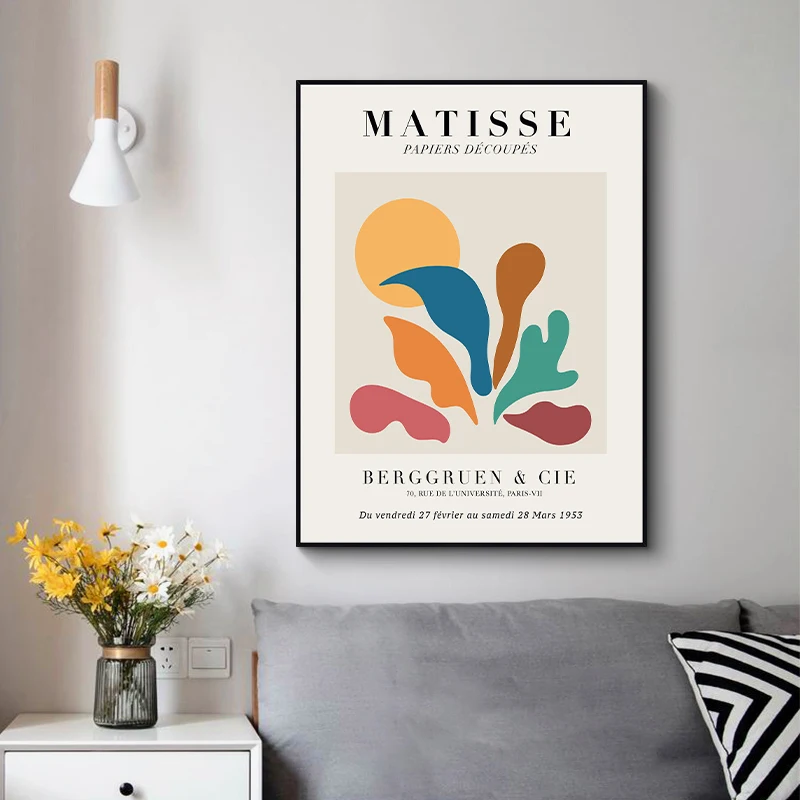 Vintage Collectible Posters - Pintura em tela vintage henri matisse