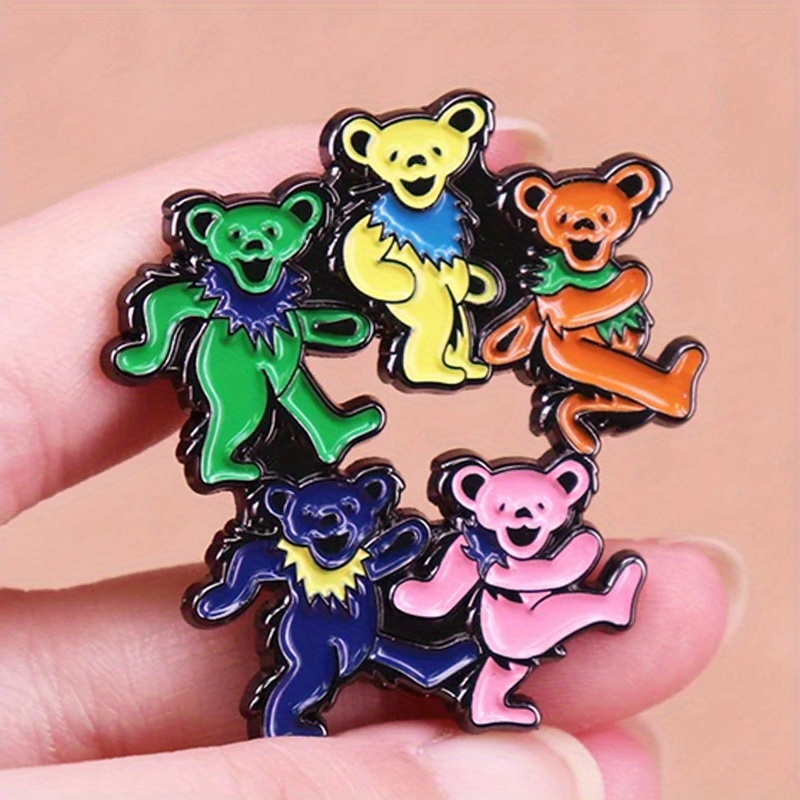 Vintage Collectible Bears - Ursos dançando esmalte pino rock band