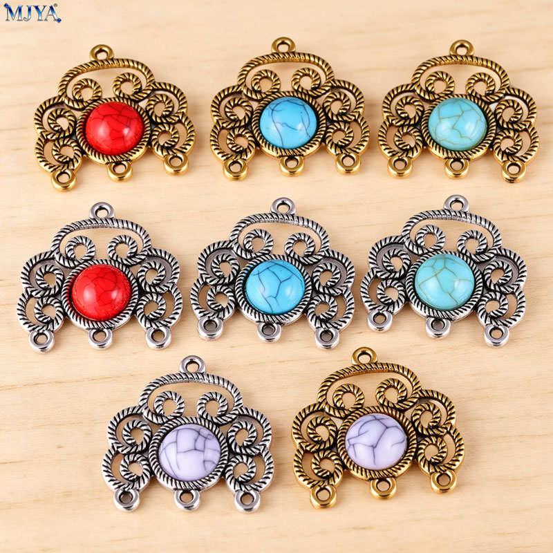 Vintage Jewelry Collection - MJYA 5 peças/lote Conectores de Liga