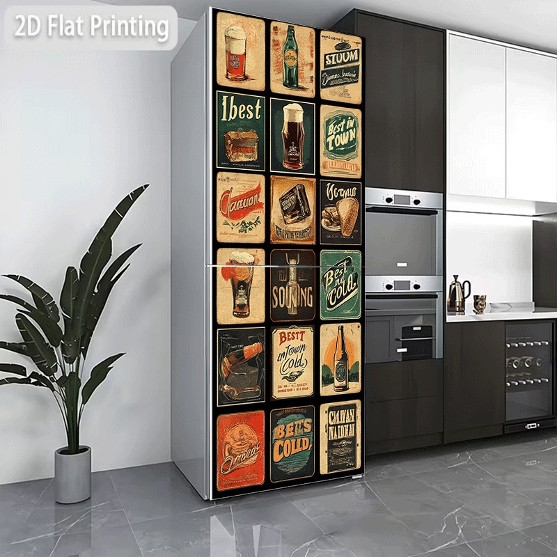Vintage Collectible Posters - Adesivo para geladeira, adesivo para geladeira