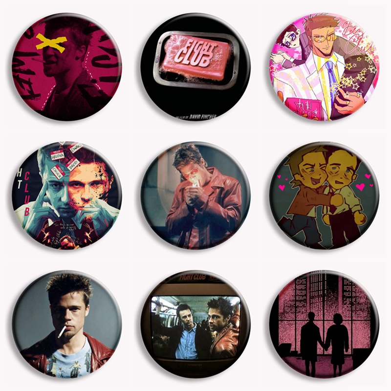 Vintage Collectible Pins - Filme clássico Fight Club Sabão Botão