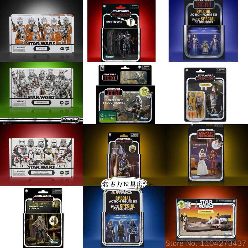 Vintage Star Wars Collectible - Figuras de ação originais da Hasbro