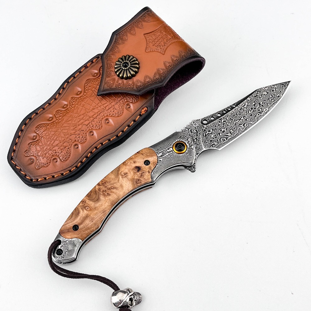 Vintage Collectible Pocket Knives - Faca Dobrável de Alta Dureza com