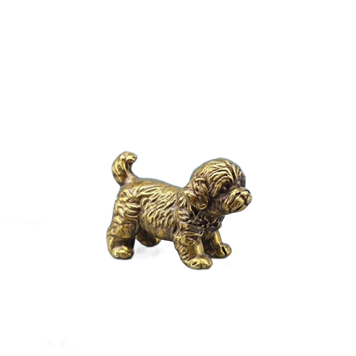 Vintage Collectible Bears - Mini Estátua de Cão em Latão,