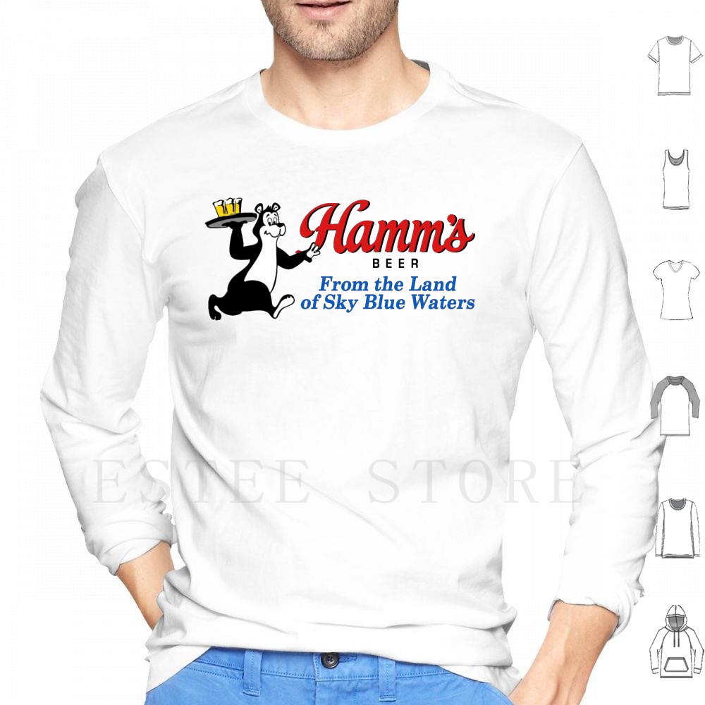 Hamm's Beer Bear Design Hoodie - Vintage Collectible Bears avaliação e preço
