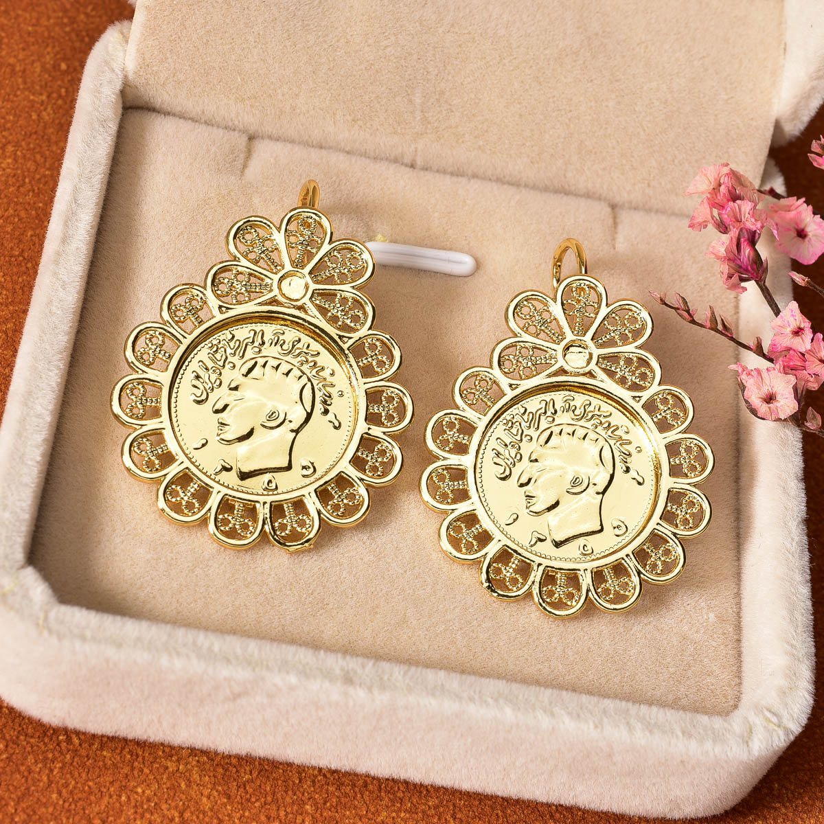 Brincos de Moeda Medalhão com  - Vintage Collectible Coins avaliação e preço