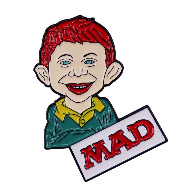 Revista mad alfred e. Emblema  - Vintage Collectible Pins avaliação e preço