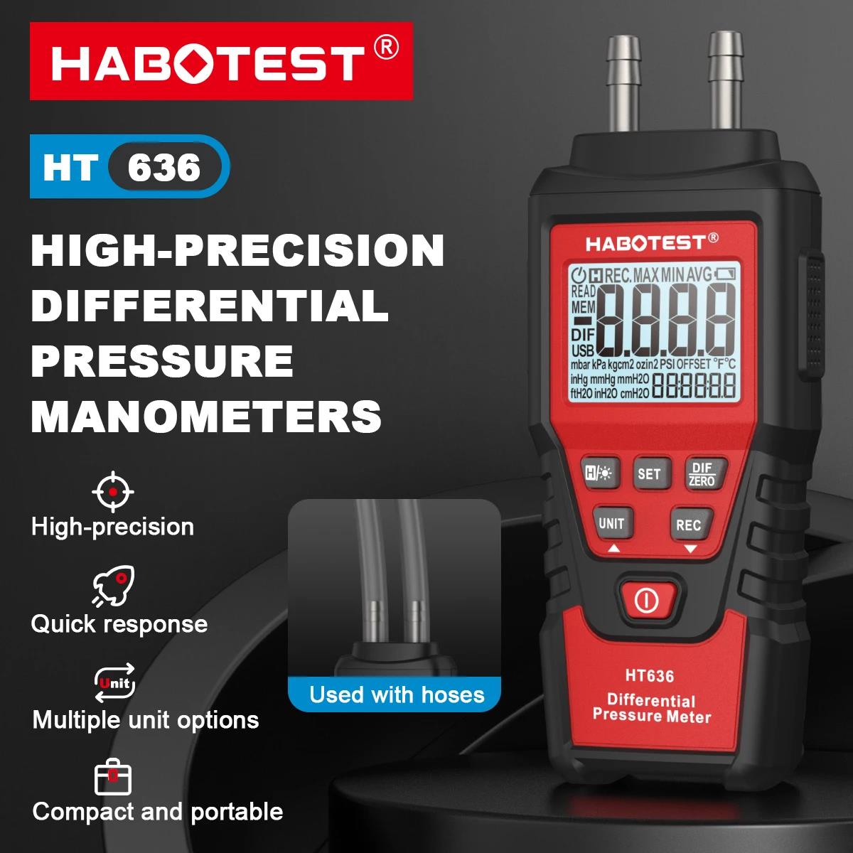 Habotest ht636 medidor de pres - Analog Meter Gauge avaliação e preço