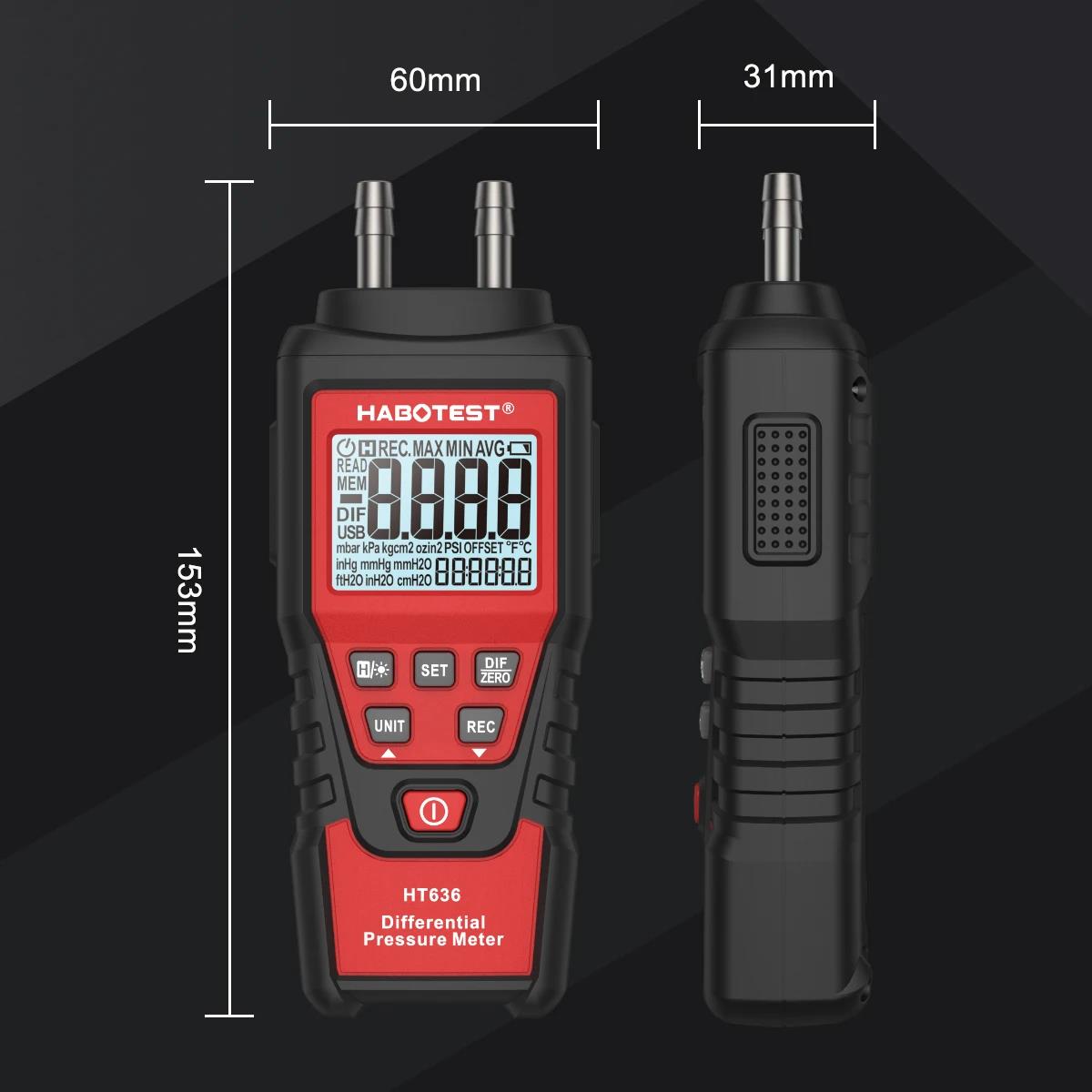 Habotest ht636 medidor de pres - Analog Meter Gauge avaliação e preço