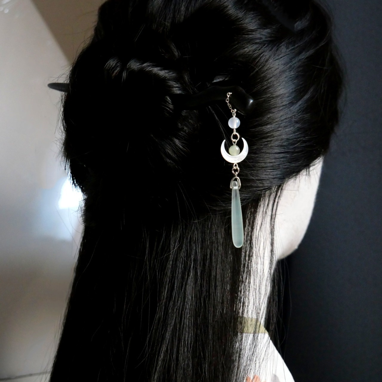 Bastão de cabelo preto de made - Vintage Jewelry Collection avaliação e preço