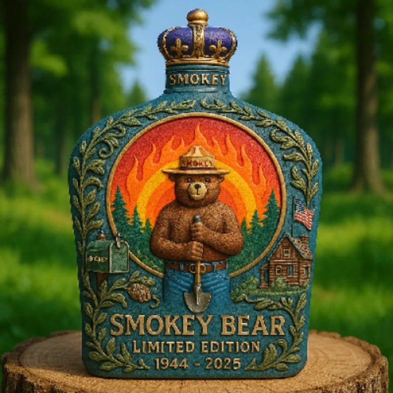 Decantador de Uísque Smokey Be - Vintage Collectible Bears avaliação e preço