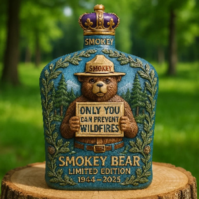 Decantador de Uísque Smokey Be - Vintage Collectible Bears avaliação e preço