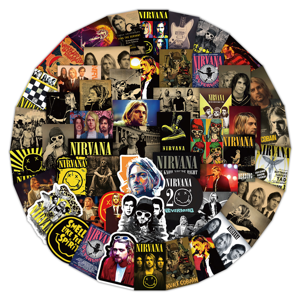 52 Adesivos da Banda Nirvana - - Vintage Things Collection avaliação e preço