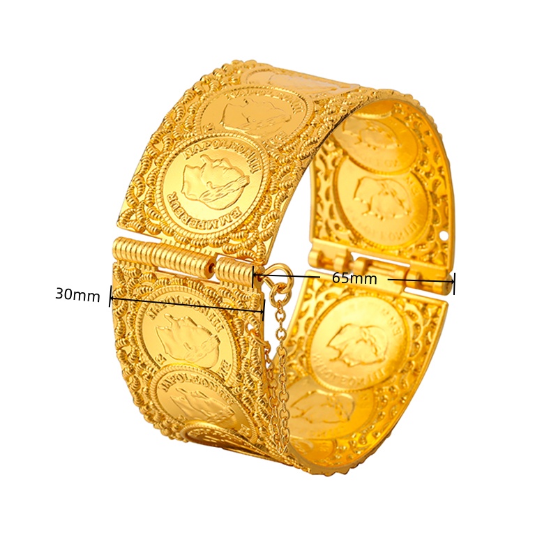 Pulseira de Punho Feminina com - Vintage Collectible Coins avaliação e preço