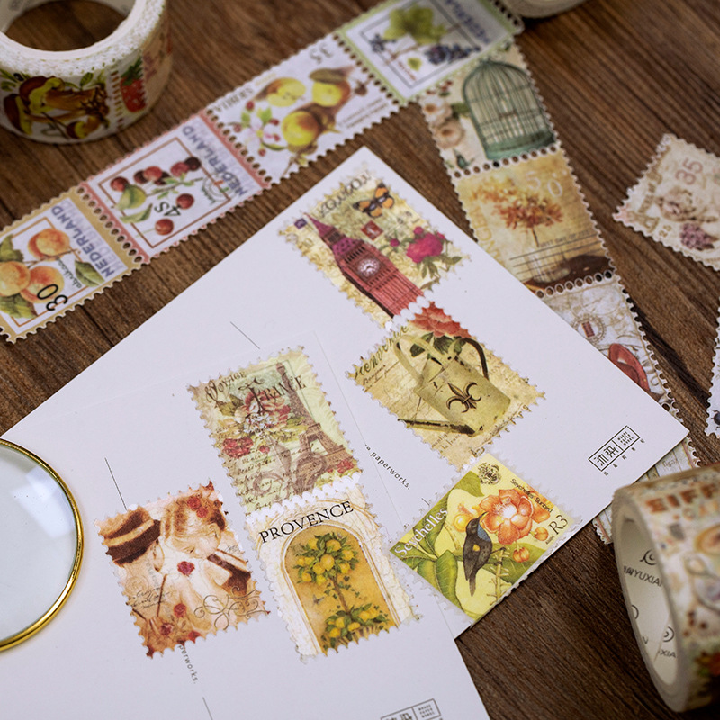 Fitas adesivas decorativas vin - Vintage Collectible Stamps avaliação e preço