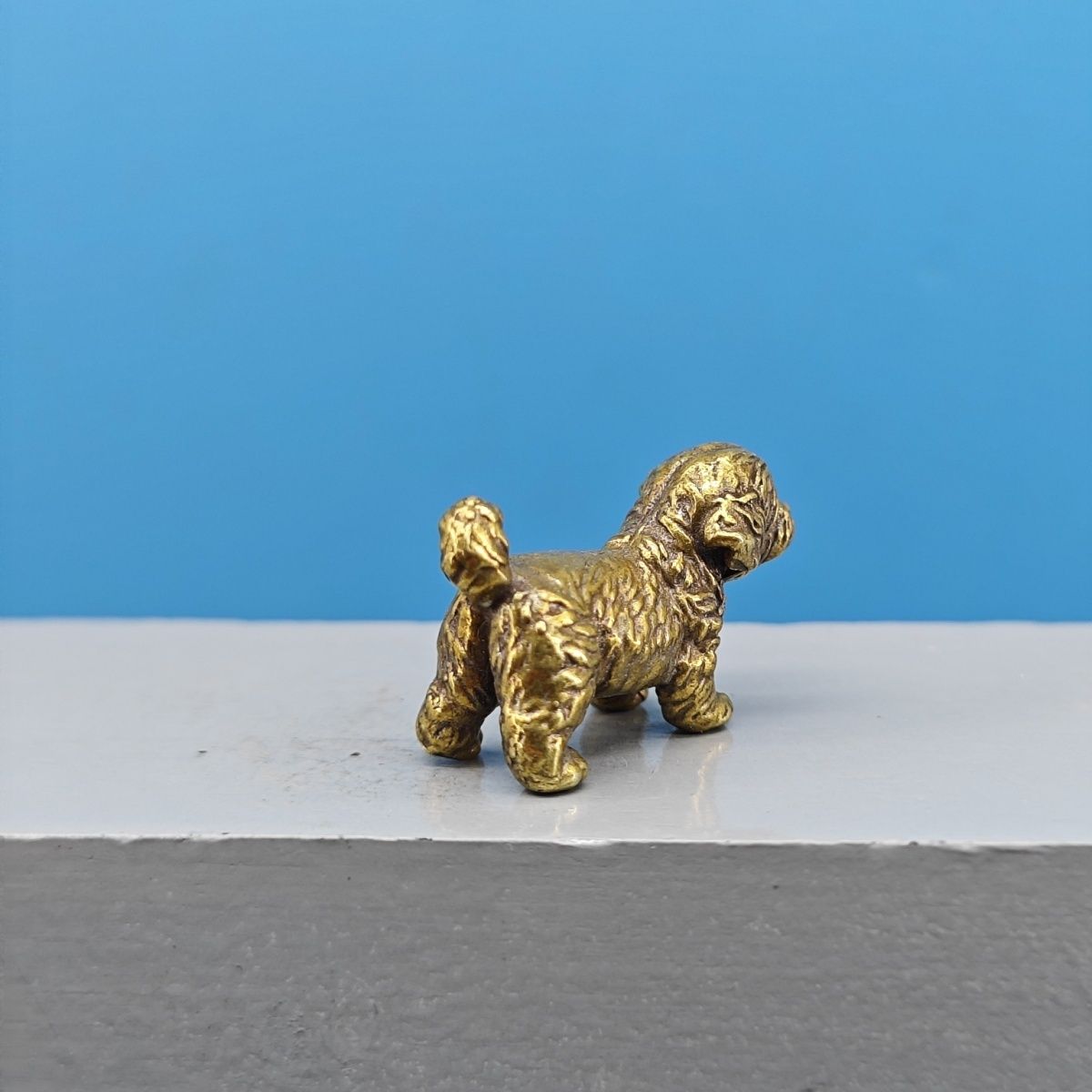 Mini Estátua de Cão em Latão,  - Vintage Collectible Bears avaliação e preço